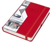 Opakowanie Kalendarz 2024 A5 dzienny Jazz czerwony