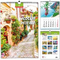 Opakowanie Kalendarz 2024 B3 13 plansz Włoskie Pejzaże