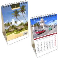 Opakowanie Kalendarz 2024 biurkowy pion mały Podróże