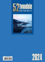 Opakowanie Kalendarz 2024 Biurkowy stojący niebieski