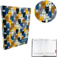 Opakowanie Kalendarz 2024 dzienny sb/nd osobno A5 soft touch koteczki EV230030