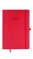 Opakowanie Kalendarz 2024 flex A5 dzienny V4 czerwony