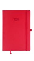Opakowanie Kalendarz 2024 flex z gumką A5 tygodniowy V4 czerwony