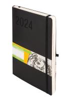 Okładka książki Kalendarz 2024 Impresja B5 czarny DNS
