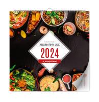 Kalendarz 2024 Kulinarny lux ścienny. Wydawca: KALPOL.BIS kalendarze. SmakLiter.pl Opakowanie Kalendarz 2024 Kulinarny lux ścienny