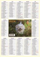 Kalendarz 2024 Listkowy KL ścienny. Wydawca: AWM kalendarze. SmakLiter.pl Opakowanie Kalendarz 2024 Listkowy KL ścienny