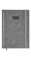 Opakowanie Kalendarz 2024 lux z gumką  A4 tygodniowy V4 szary