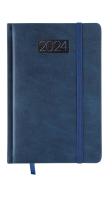 Opakowanie Kalendarz 2024 lux z gumką B6 dzienny V2 granatowy