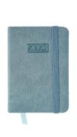 Opakowanie Kalendarz 2024 lux z gumką kieszonkowy V7 niebieski