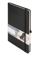 Okładka książki Kalendarz 2024 Minimalizm A5 czarny TNS