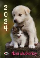 Kalendarz 2024 Nasi ulubieńcy A3-1 ścienny. Wydawca: AWM kalendarze. SmakLiter.pl Opakowanie Kalendarz 2024 Nasi ulubieńcy A3-1 ścienny