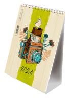 Opakowanie Kalendarz 2024 pionowy B6 ze spiralką aparat