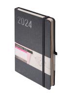 Okładka książki Kalendarz 2024 Rubi A5 grafit DNS