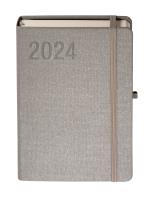 Okładka książki Kalendarz 2024 Sakura A5 srebrny DNS