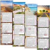 Opakowanie Kalendarz 2024 ścienny trójdzielny wąski płaski