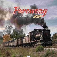 Okładka książki Kalendarz 2024 Ścieny Parowozy