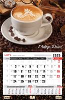 Kalendarz 2024 trójdzielny 3XL jednodzielny cappuccino KTJ3XL-V.12. Autor: Pan Kalendarzyk. SmakLiter.pl Okładka książki Kalendarz 2024 trójdzielny 3XL jednodzielny cappuccino KTJ3XL-V.12