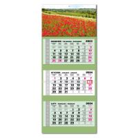 Opakowanie Kalendarz 2024 trójdzielny Lux wypukły Maki