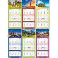 Kalendarz 2024 trójdzielny mix. Wydawca: Narcissus. SmakLiter.pl Opakowanie Kalendarz 2024 trójdzielny mix