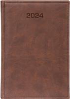 Kalendarz 2024 tygodniowy B5 Vivella ciemny brąz. Wydawca: ANIEW. SmakLiter.pl Opakowanie Kalendarz 2024 tygodniowy B5 Vivella ciemny brąz
