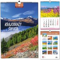 Opakowanie Kalendarz 2025 13 Plansz B3 Krajobrazy swiata