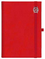 Opakowanie Kalendarz 2025 A4 dzienny Cross z gumką czerwony
