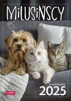 Kalendarz 2025 A4 Ścienny Milusińscy. Wydawca: O-press. SmakLiter.pl Opakowanie Kalendarz 2025 A4 Ścienny Milusińscy