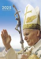 Okładka książki Kalendarz 2025 A4 Ścienny Papieski