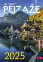 Kalendarz 2025 A4 Ścienny Pejzaże. Wydawca: O-press. SmakLiter.pl Opakowanie Kalendarz 2025 A4 Ścienny Pejzaże