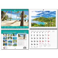 Opakowanie Kalendarz 2025 A4 terminarz 13 plansz Egzot. Zakąt