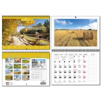 Opakowanie Kalendarz 2025 A4 terminarz 13 plansz PL Pejzaże