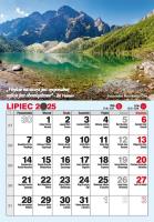 Kalendarz 2025 A5 biurkowy pionowy miesięczny. Autor: Pan Kalendarzyk. SmakLiter.pl Okładka książki Kalendarz 2025 A5 biurkowy pionowy miesięczny