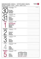 Okładka książki Kalendarz 2025 A5 biurkowy tygodniowy MIX