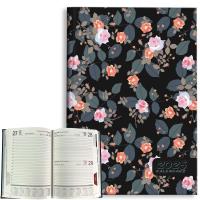 Opakowanie Kalendarz 2025 A5 dzienny Róże w czerni