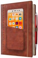 Opakowanie Kalendarz 2025 A5 dzienny z kieszonką brązowy