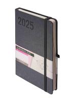 Okładka książki Kalendarz 2025 A5 Rubi DNS grafitowy