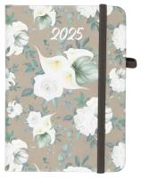 Opakowanie Kalendarz 2025 A6 tyg. Flamenco białe kwiaty