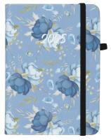 Opakowanie Kalendarz 2025 A6 tyg. Flamenco niebieskie kwiaty