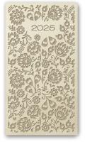 Okładka książki Kalendarz 2025 A6 tyg vivella relief BEŻOWY