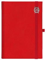 Opakowanie Kalendarz 2025 B6 dzienny Cross z gumką czerwony