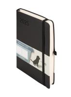 Okładka książki Kalendarz 2025 B6 Minimalizm DNS czarny