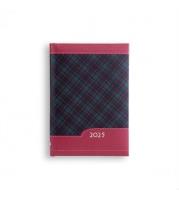 Opakowanie Kalendarz 2025 B7 Kolorowy kratka czerwona