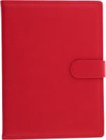 Opakowanie Kalendarz 2025 Ekoskóra A5 tygodniowy z zapięciem czerwony