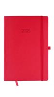 Opakowanie Kalendarz 2025 FLEX A5 dzienny czerwony KKA5DF