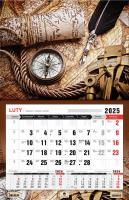 Kalendarz 2025 jednodzielny 3XL Antyczna Mapa. Autor: Pan Kalendarzyk. SmakLiter.pl Okładka książki Kalendarz 2025 jednodzielny 3XL Antyczna Mapa