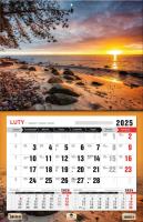 Kalendarz 2025 jednodzielny 3XL Plaża Orłowo. Autor: Pan Kalendarzyk. SmakLiter.pl Okładka książki Kalendarz 2025 jednodzielny 3XL Plaża Orłowo