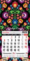 Kalendarz 2025 jednodzielny mini z mag. Folk. Autor: Pan Kalendarzyk. SmakLiter.pl Okładka książki Kalendarz 2025 jednodzielny mini z mag. Folk