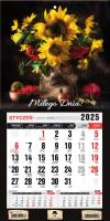 Kalendarz 2025 jednodzielny mini z mag Słoneczniki. Autor: Pan Kalendarzyk. SmakLiter.pl Okładka książki Kalendarz 2025 jednodzielny mini z mag Słoneczniki