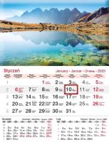 Okładka książki Kalendarz 2025 jednodzielny Staw