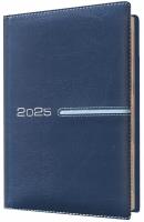 Kalendarz 2025 książkowy A4 tygodniowy niebieski. Wydawca: Evena. SmakLiter.pl Opakowanie Kalendarz 2025 książkowy A4 tygodniowy niebieski